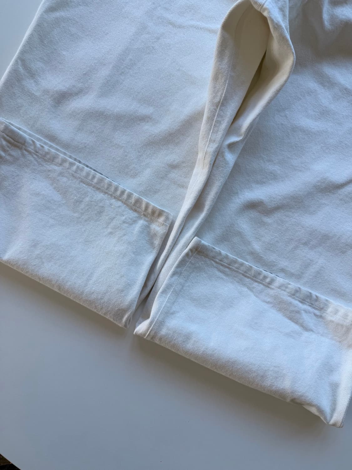 STU 와이드 코튼 팬츠 크림 상품이미지10