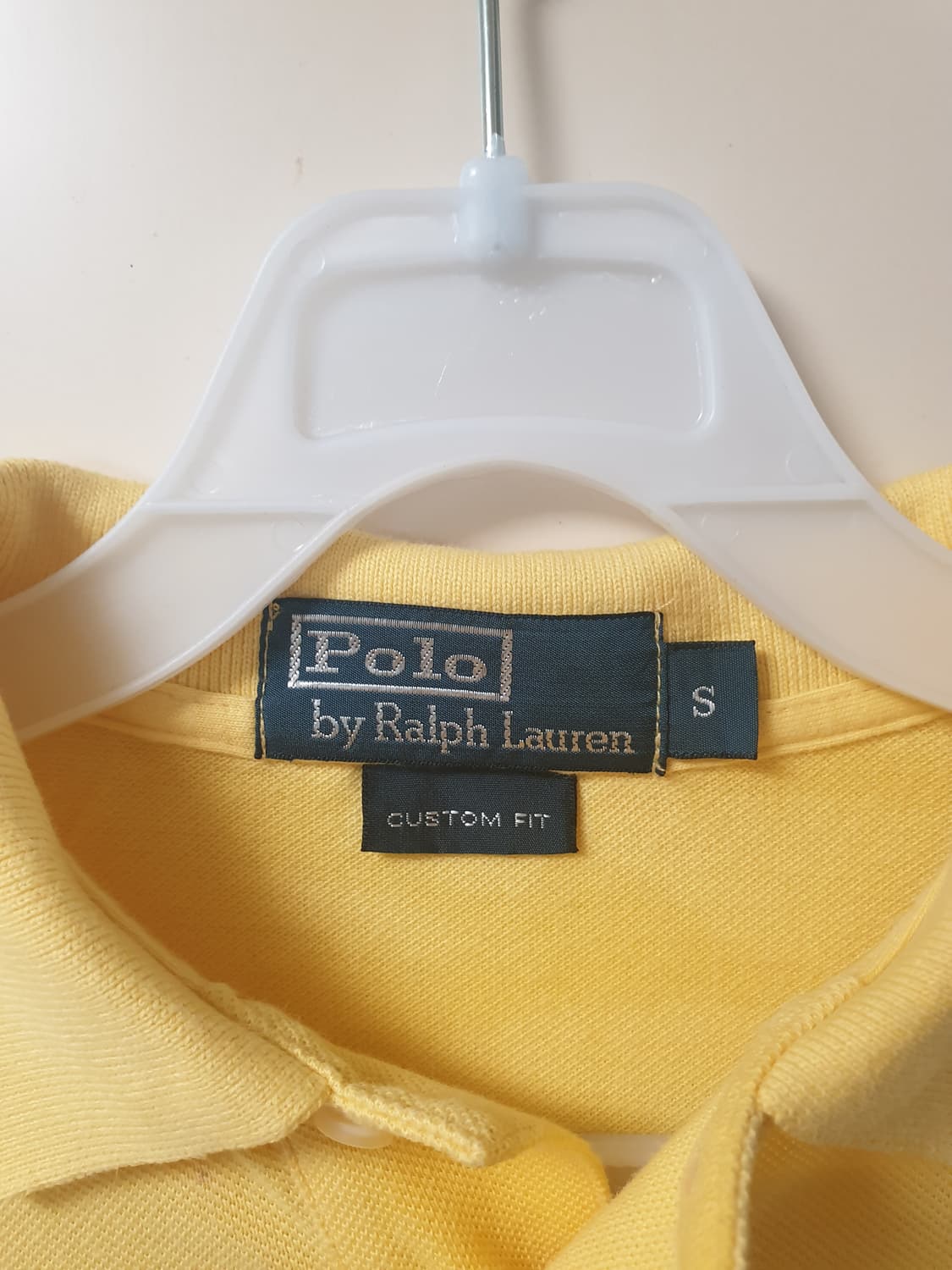 [여성] 폴로 랄프로렌 정품 커스텀핏 S 옐로우 반팔 카라티 S 상품이미지3