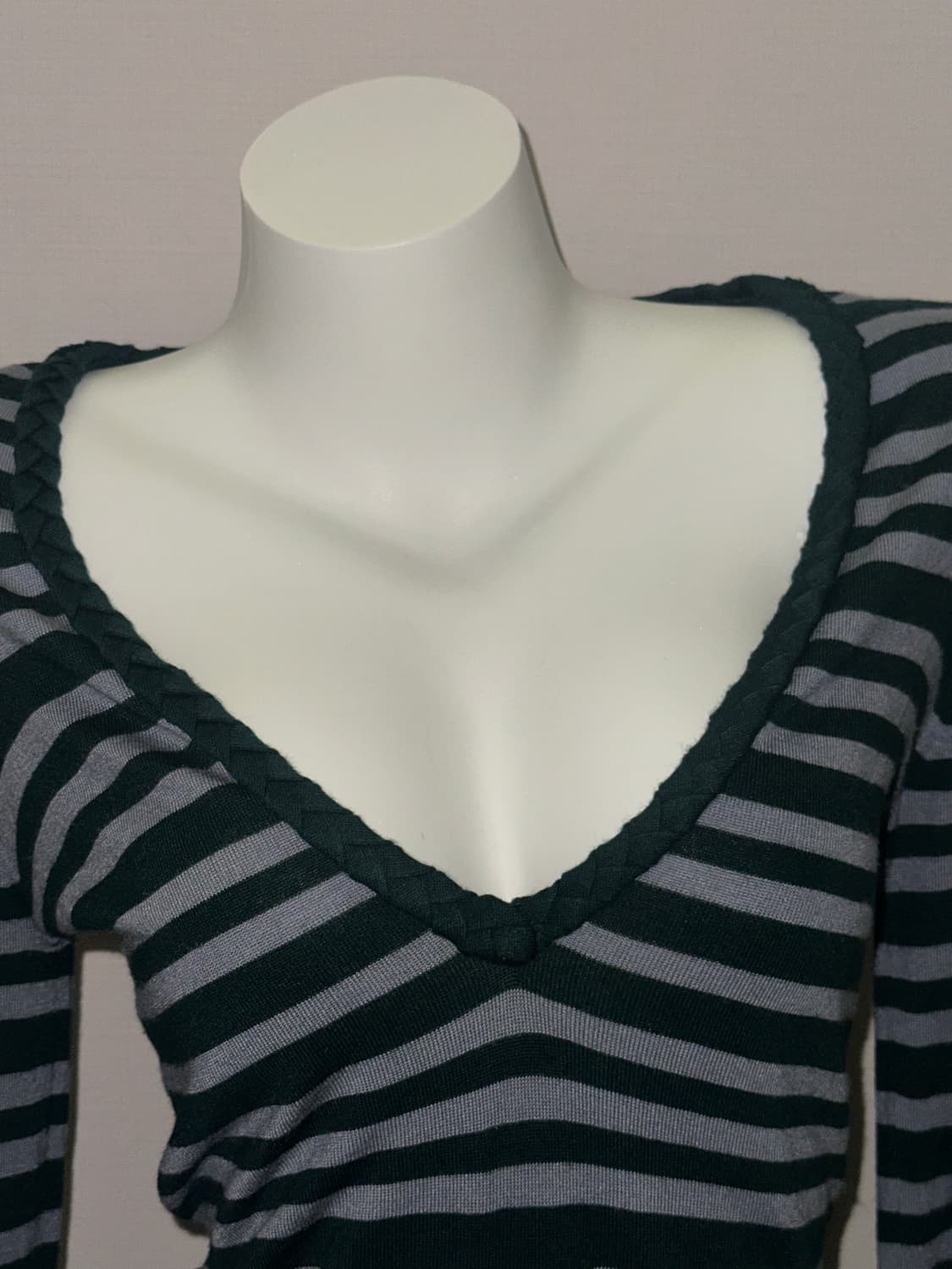 빈티지 스트라이프 레이어드 니트 상품이미지2