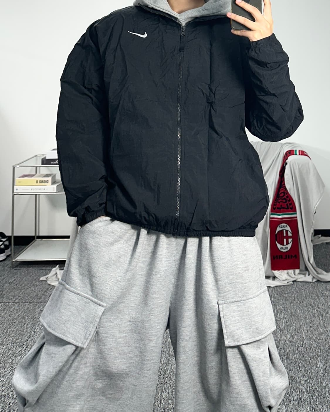 나이키 빅로고 나일론 바람막이 L 상품이미지3