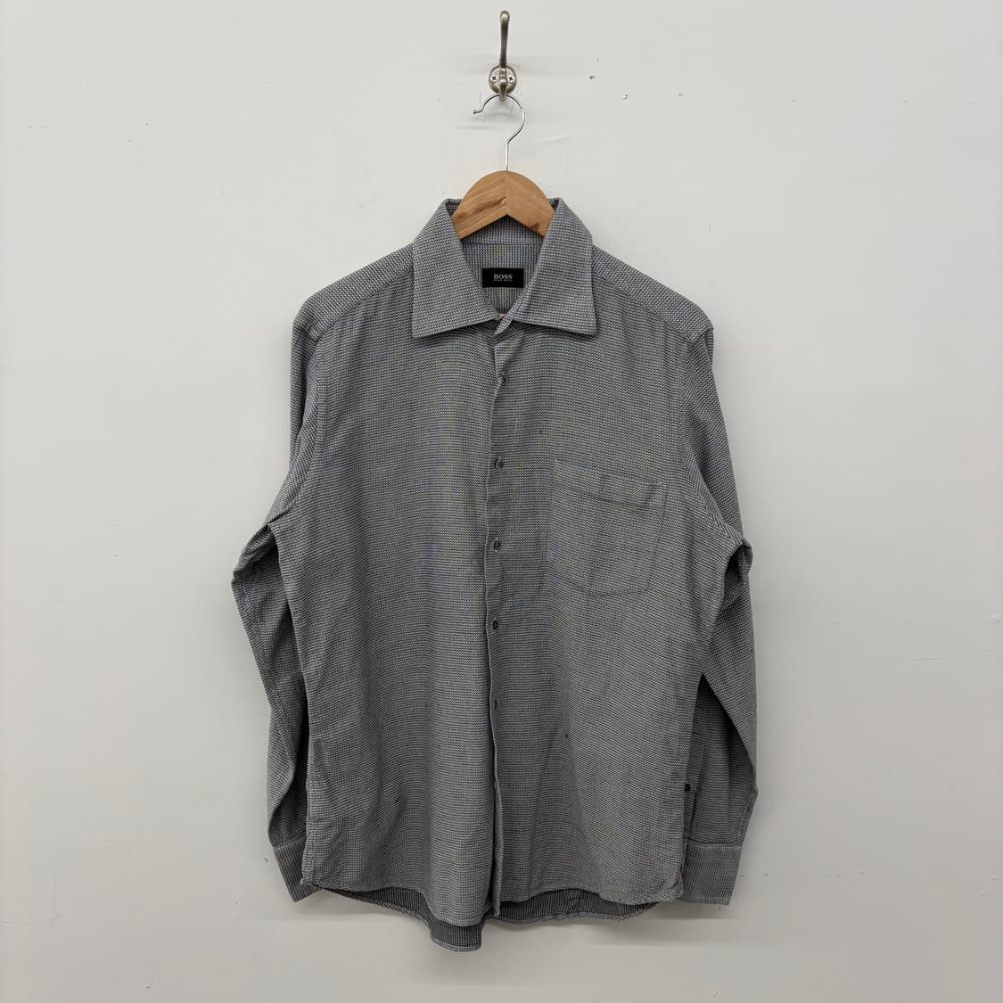 보스 BOSS 패턴 셔츠 남방 남성 M 상품이미지1