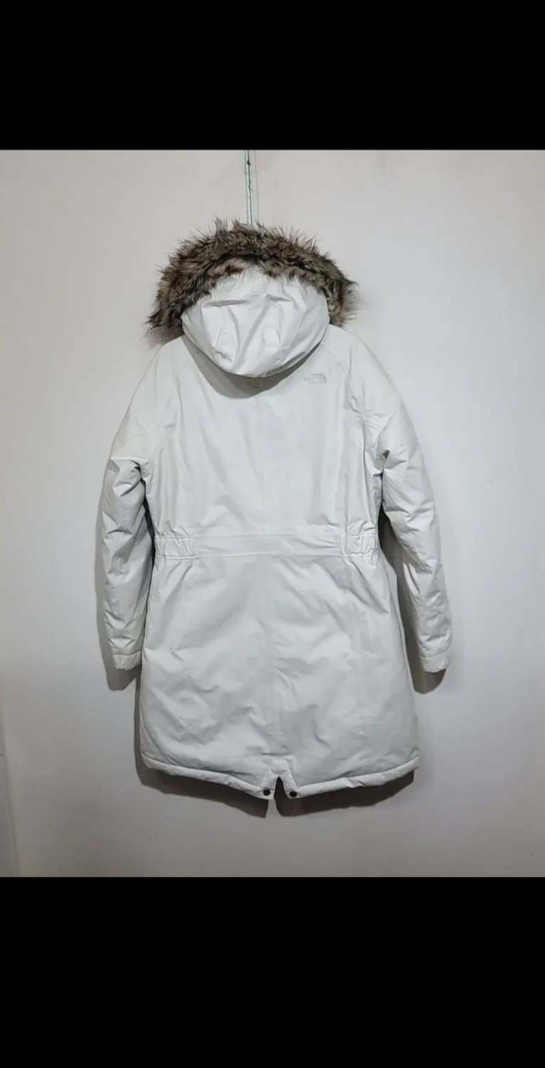 (M) 노스페이스 구스다운 롱패딩 점퍼 화이트 거위털 다운코트 후드  상품이미지7