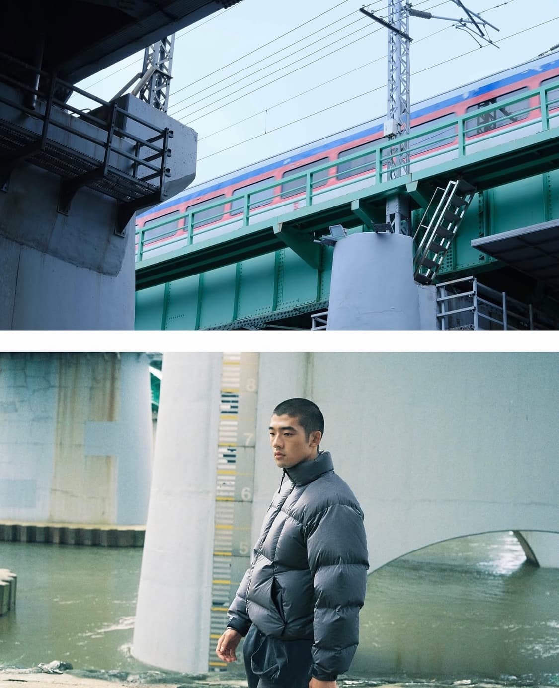 [2] 골드윈 도프 다이드 리플 나일론 다운자켓 상품이미지5