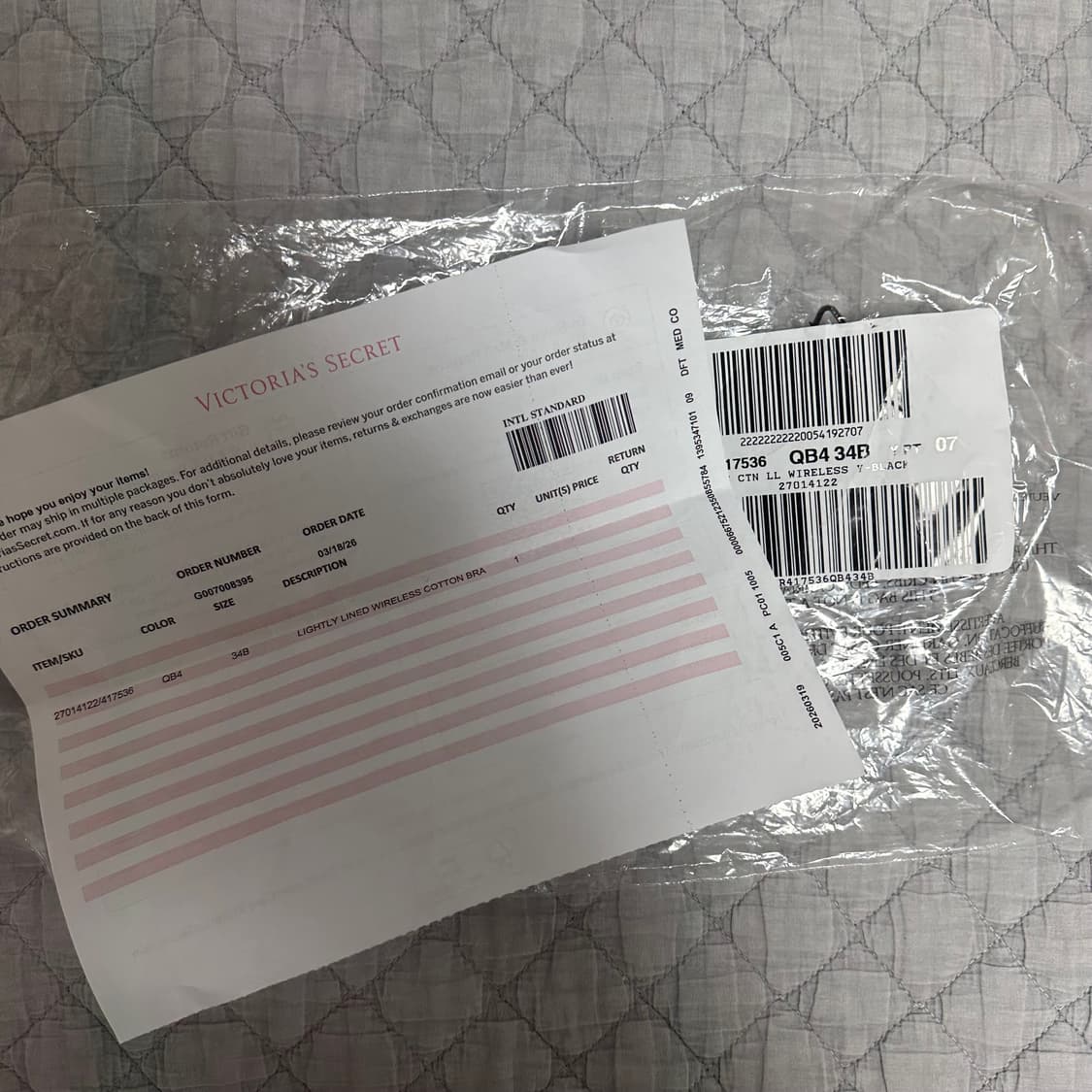 빅토리아시크릿 브라 34B 상품이미지4