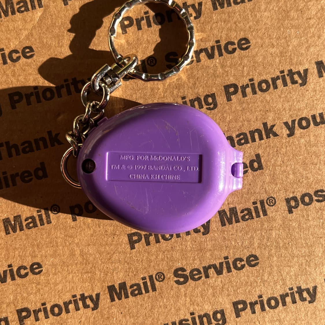 90s vtg Tamagotchi Purple Case Keyring 상품이미지4