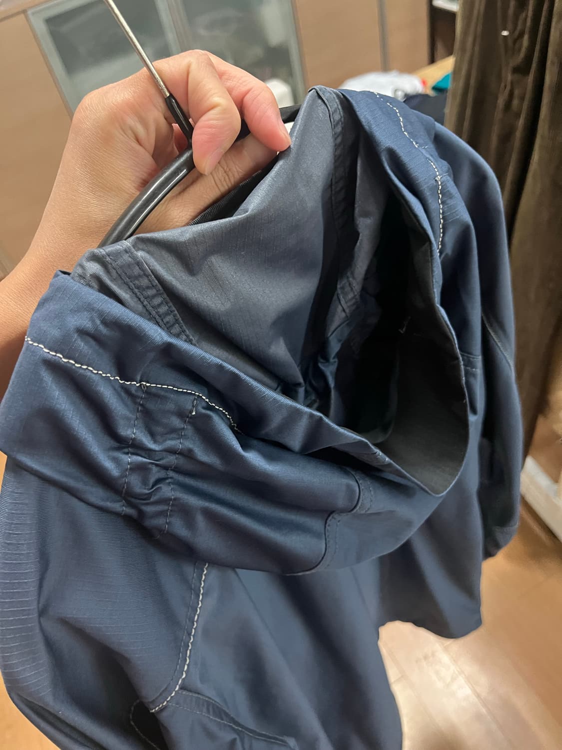 앤드원더 립스탑 자켓 네이비 S 팝니다 상품이미지2