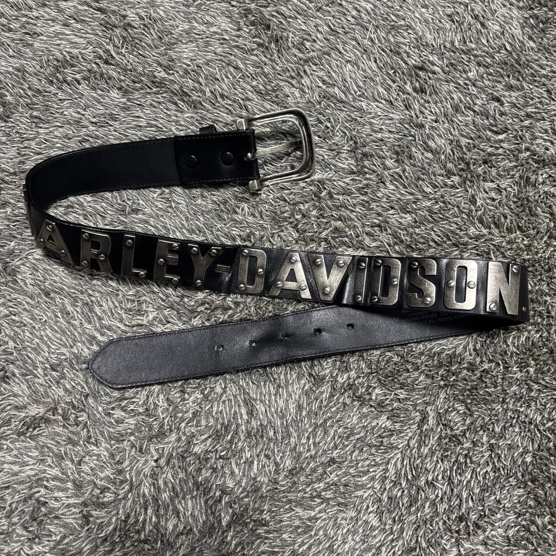 Harley Davidson Leather Belt 할리데이비슨 레더벨트 상품이미지3