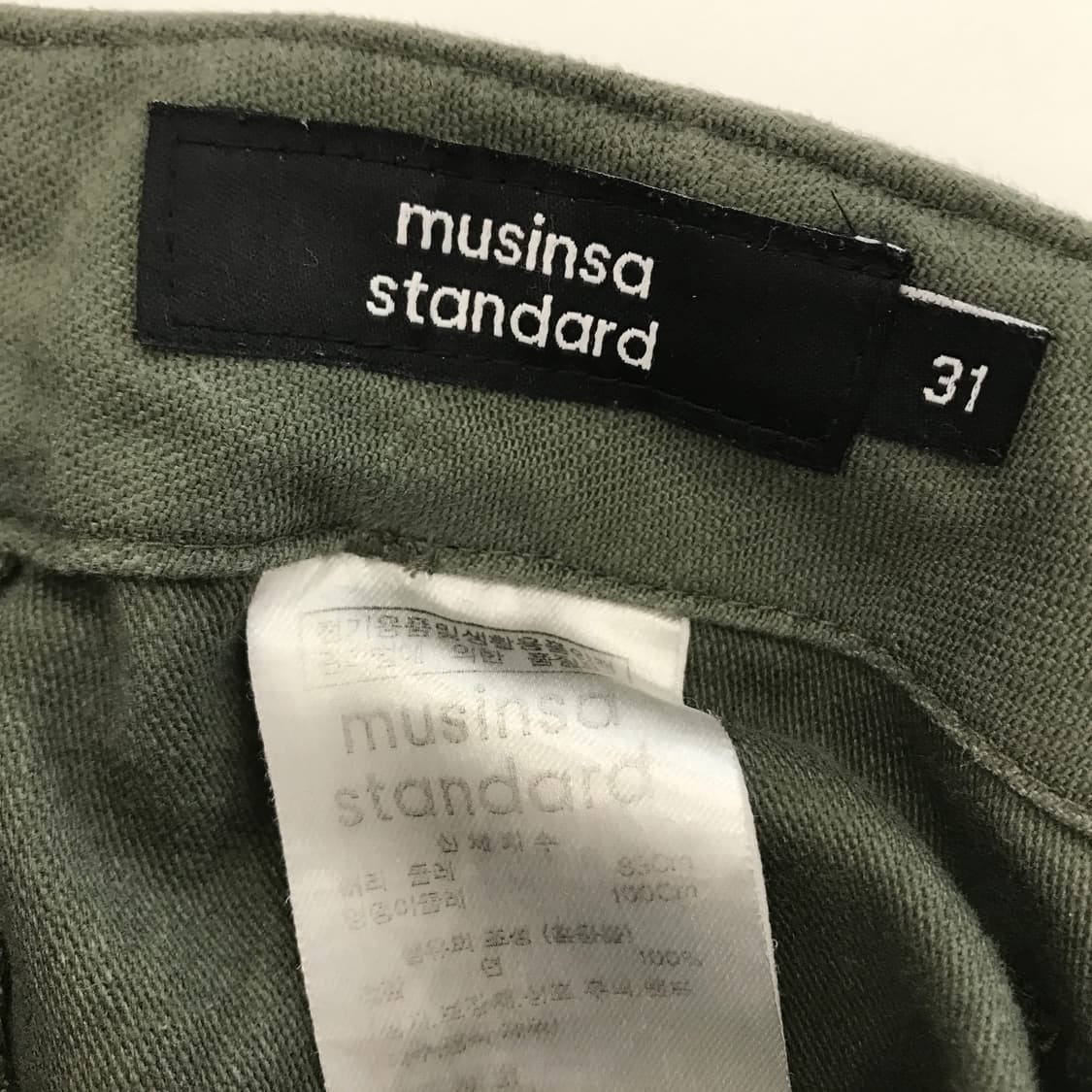 무신사스탠다드 백사틴 퍼티그팬츠 올리브 [31] 상품이미지4