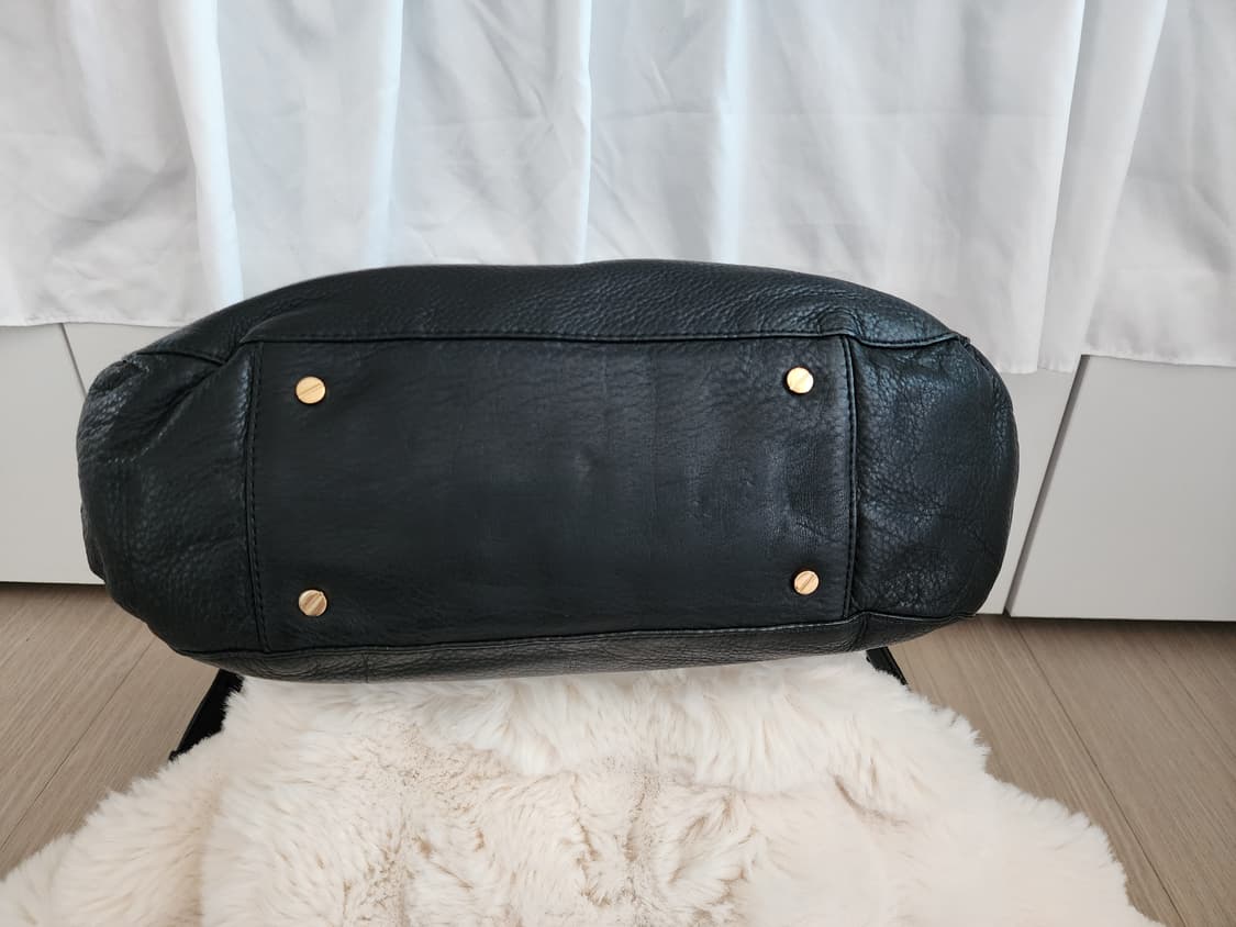 토리버치 블랙 레더 토트백 숄더백 상품이미지5