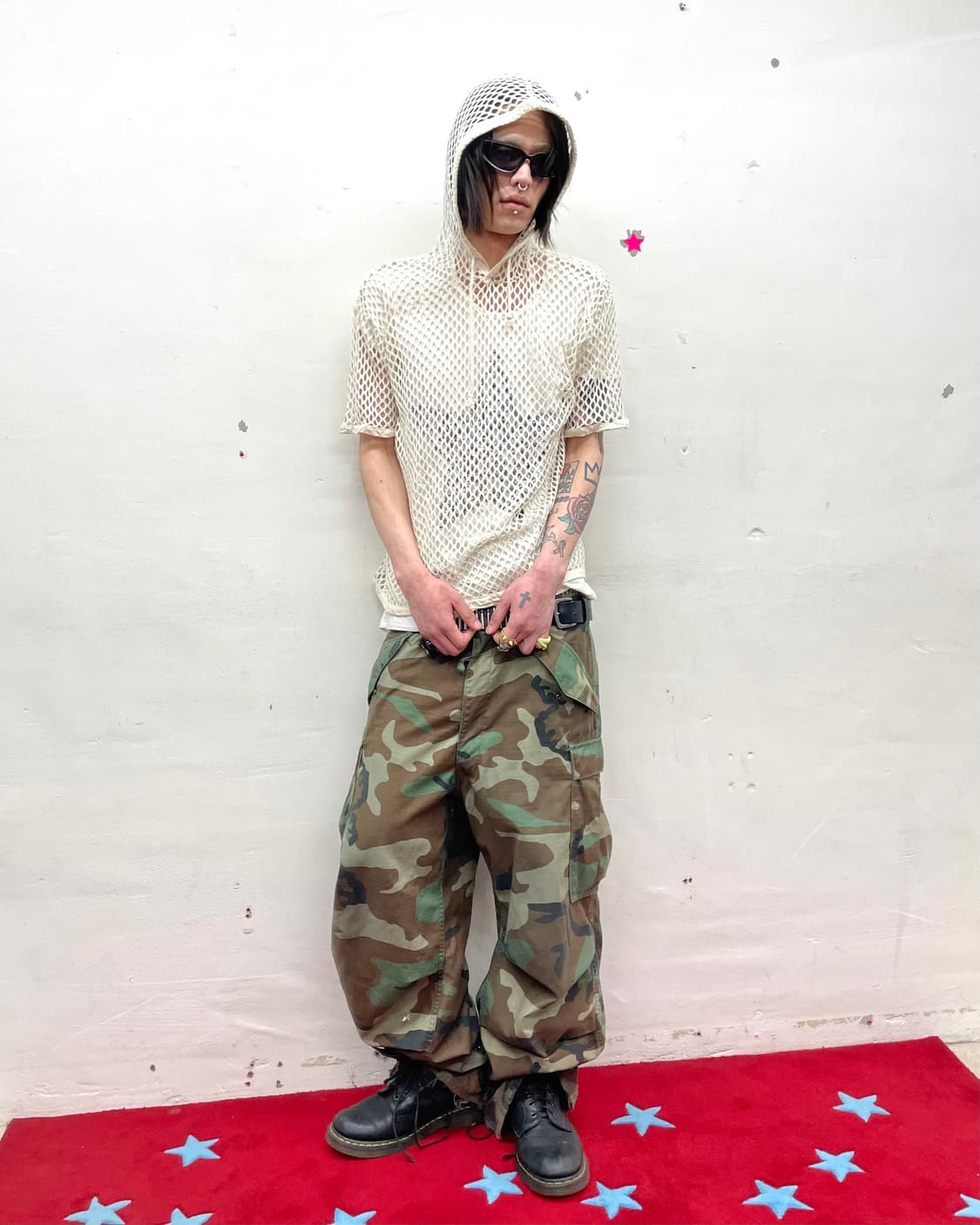 white-net hoodie T-shirt 상품이미지5