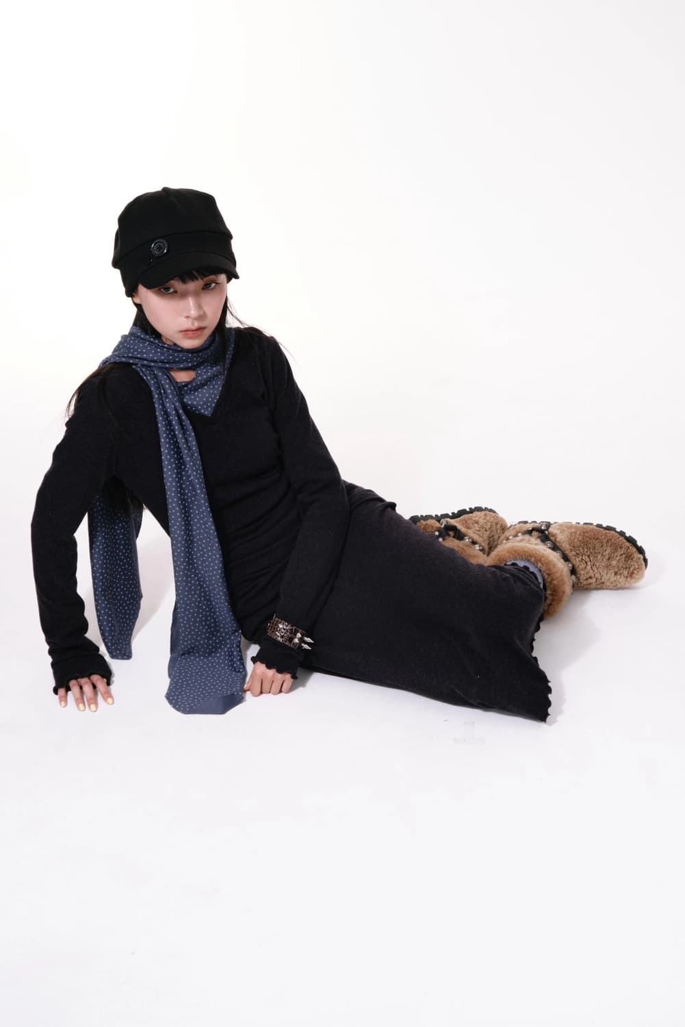 [shalom club] Shy hat black 상품이미지4