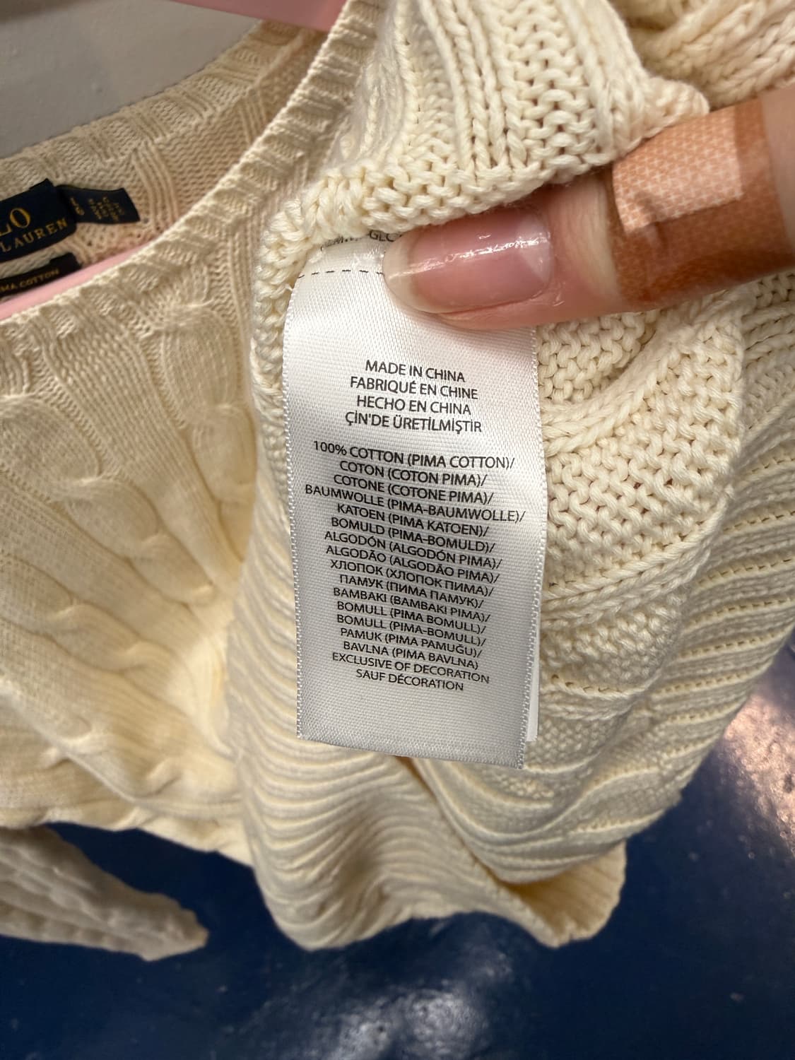 PRL 폴로 랄프로렌 꽈배기 니트 상품이미지6