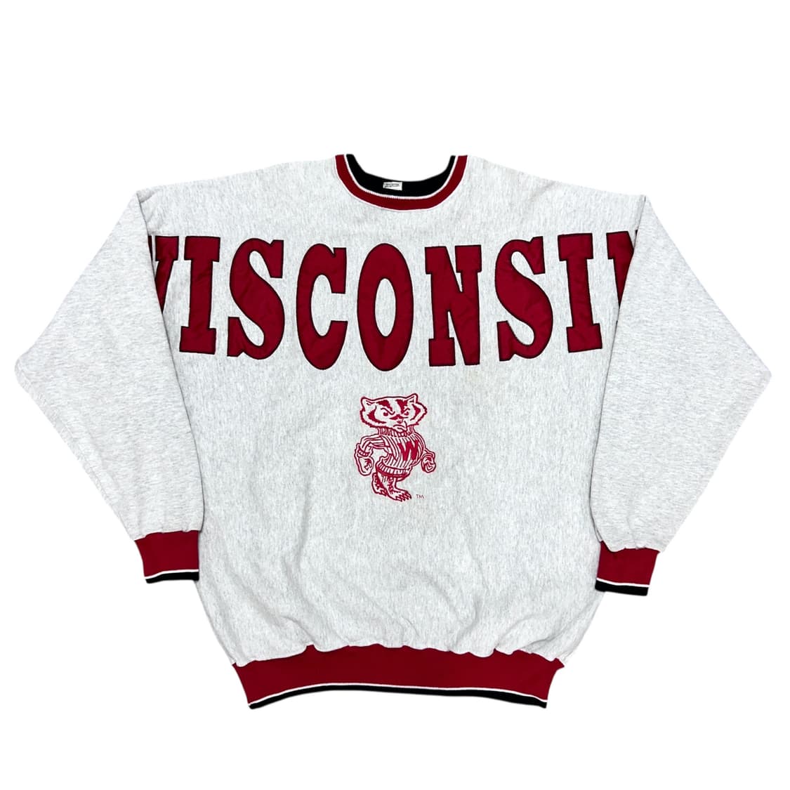 90s USA 레전드어센틱 위스콘신 맨투맨(XL) 상품이미지1