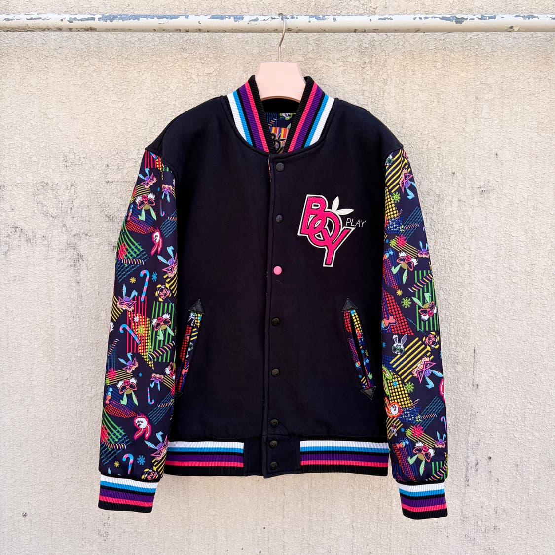 M)플레이보이 빅로고 바시티 자켓 상품이미지2