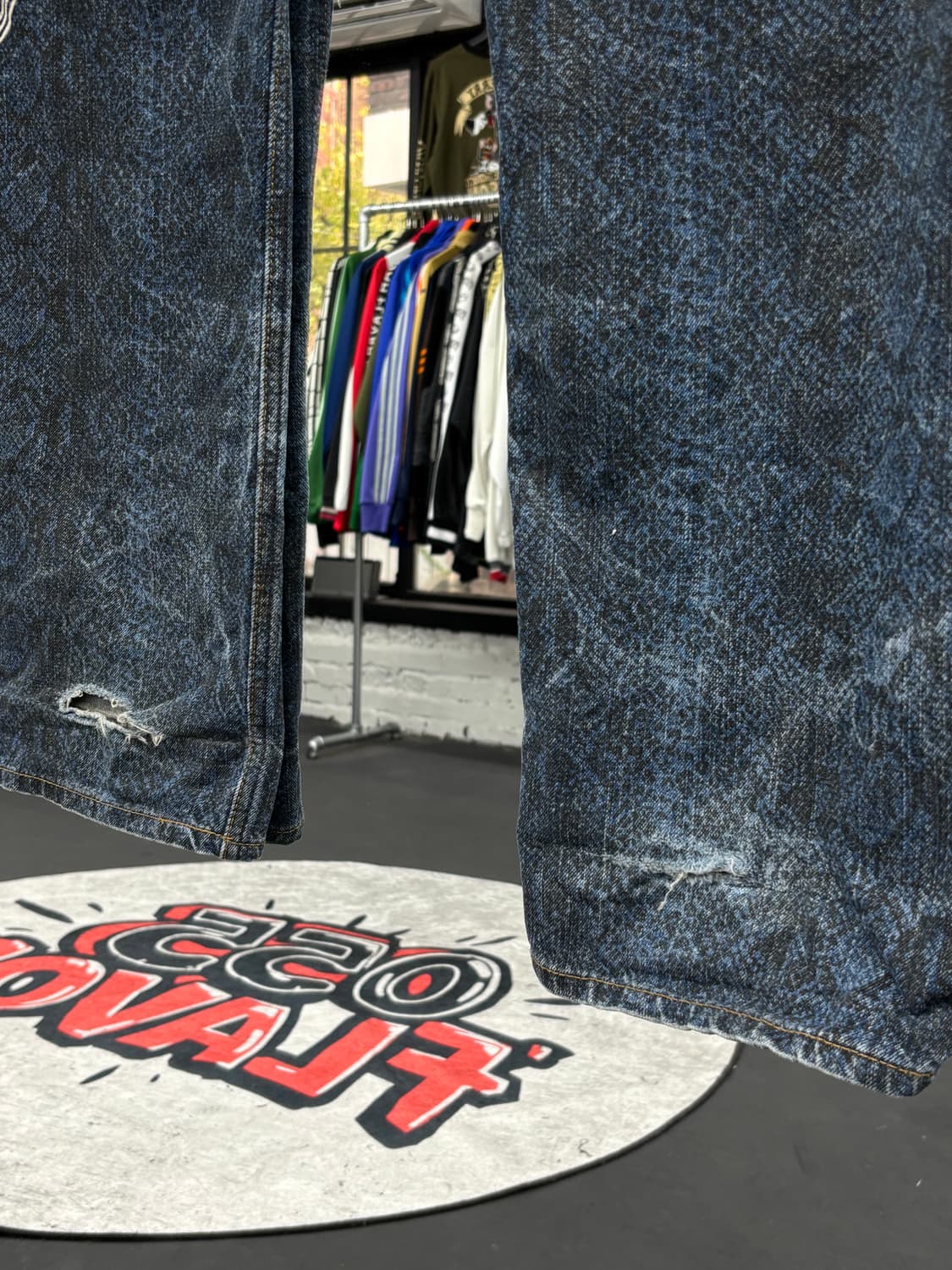 카라쿠리 타마시 뱀피 드래곤 데님팬츠 상품이미지6