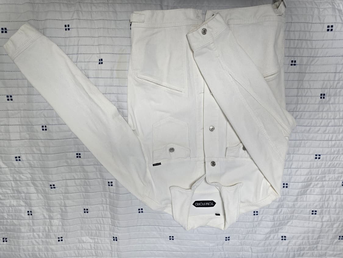 톰포드 화이트 코듀로이 트러커 자켓L 상품이미지2