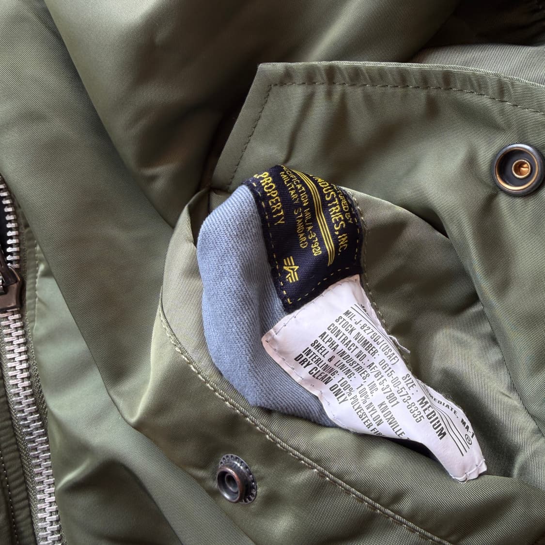 알파 인더스트리 플라이트 자켓 상품이미지9