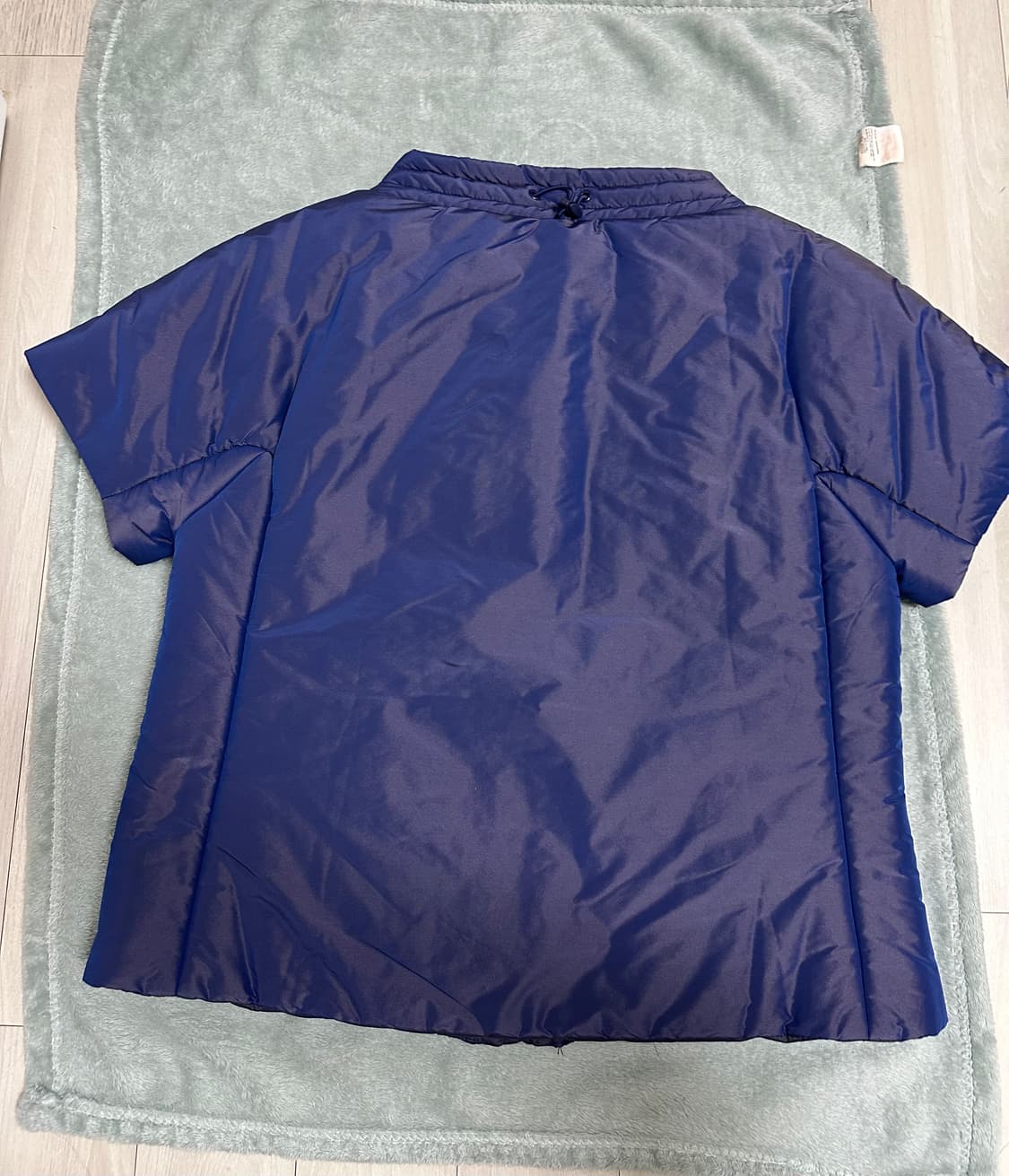 샵페어리 Velcro Volume Short Padding Blue 상품이미지4