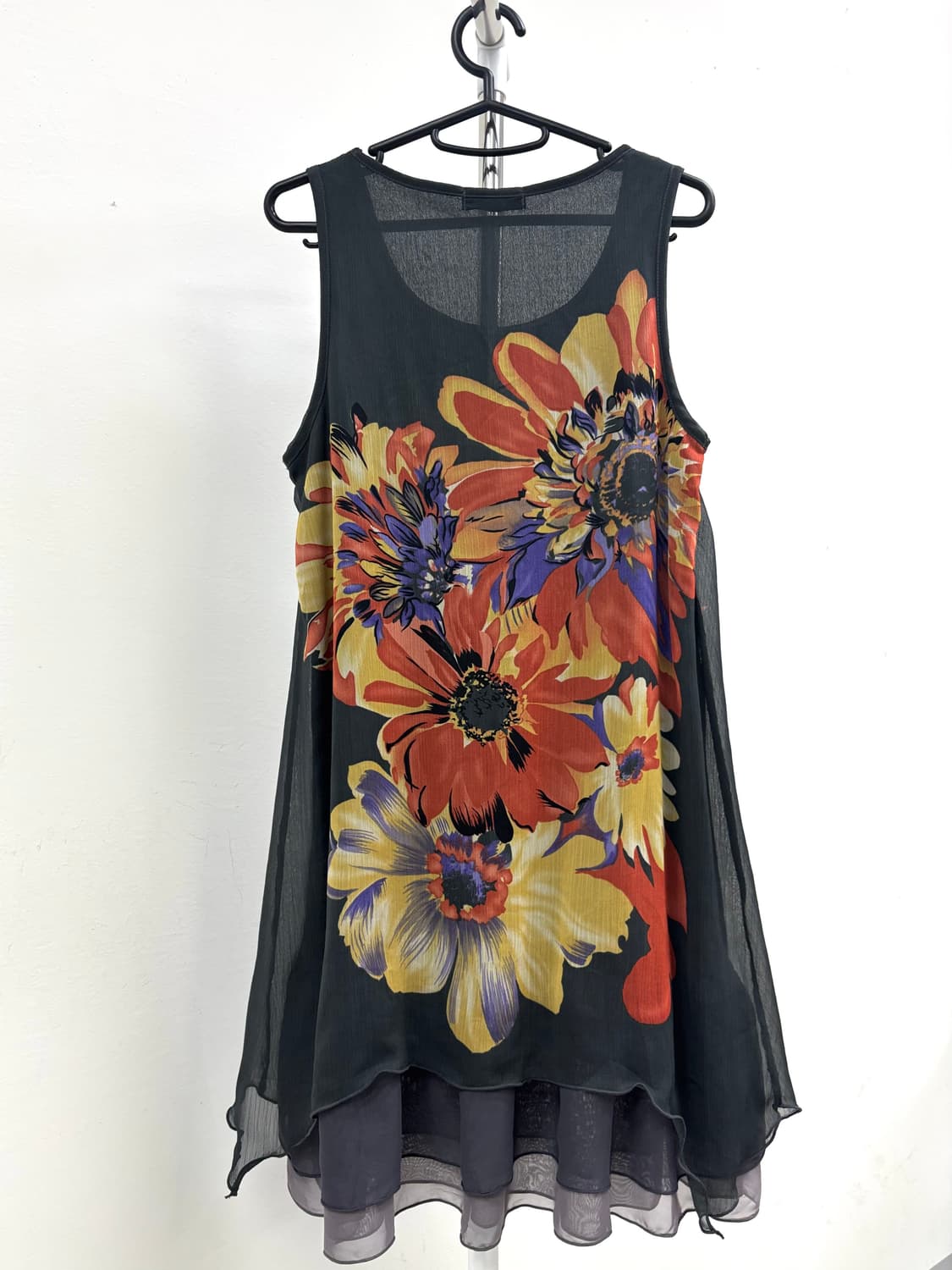 빈티지 플로럴 슬리브리스 원피스 상품이미지9