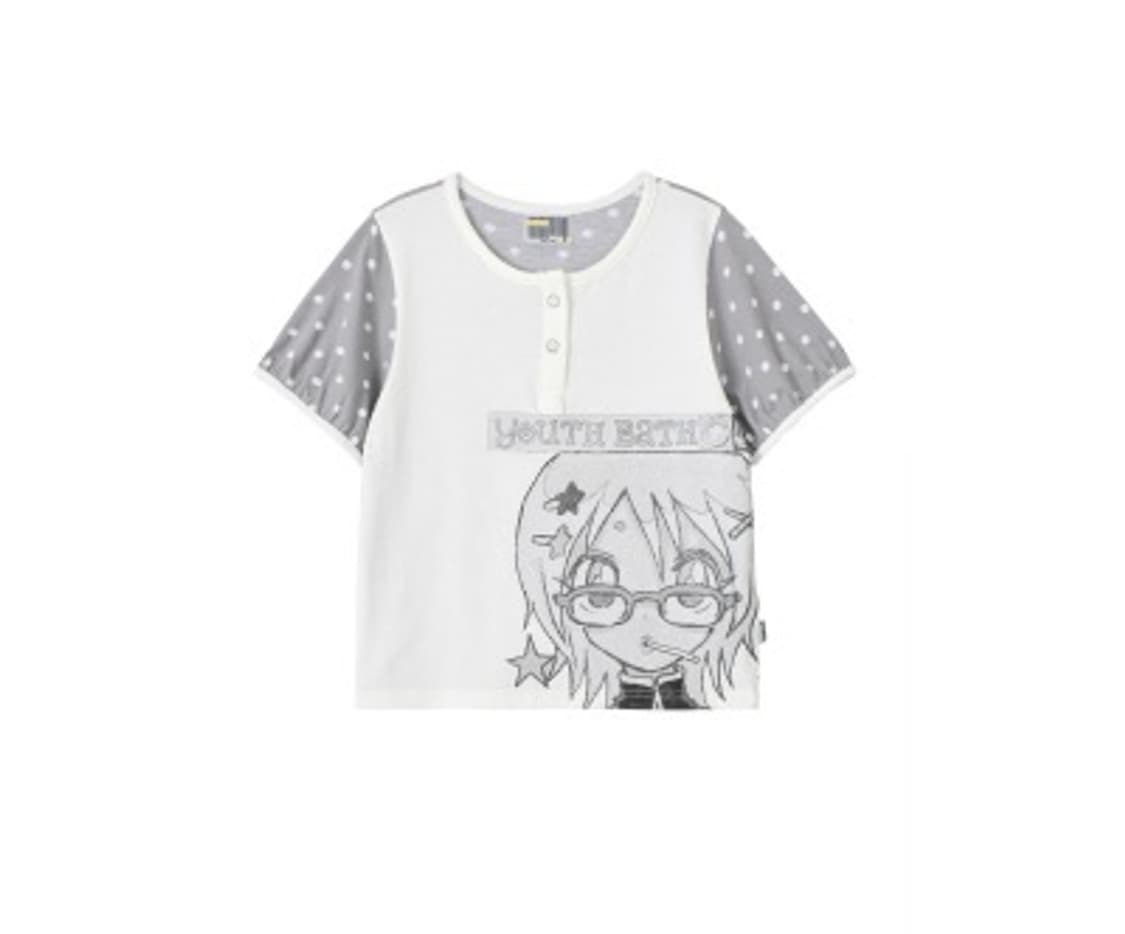 YOUTHBATH YB x Oliwa Dot Puff Sleeve Hen 상품이미지1