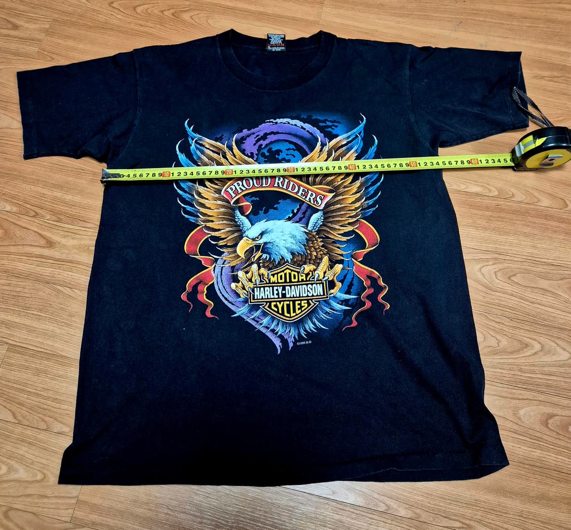 빈티지 90s 할리데이비슨 Proud riders 티셔츠 상품이미지4