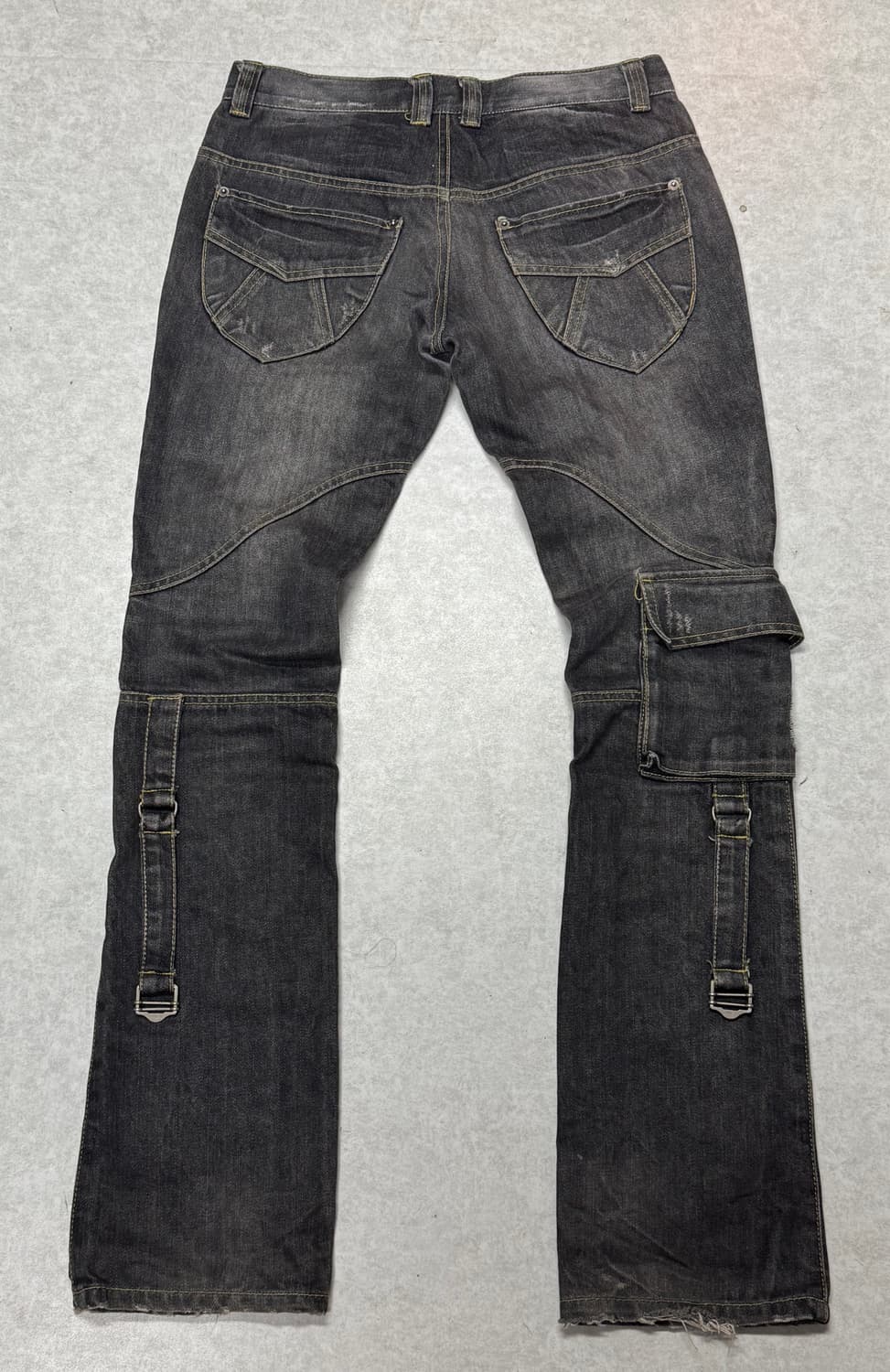 데미지 워싱 버클 팬츠  상품이미지2