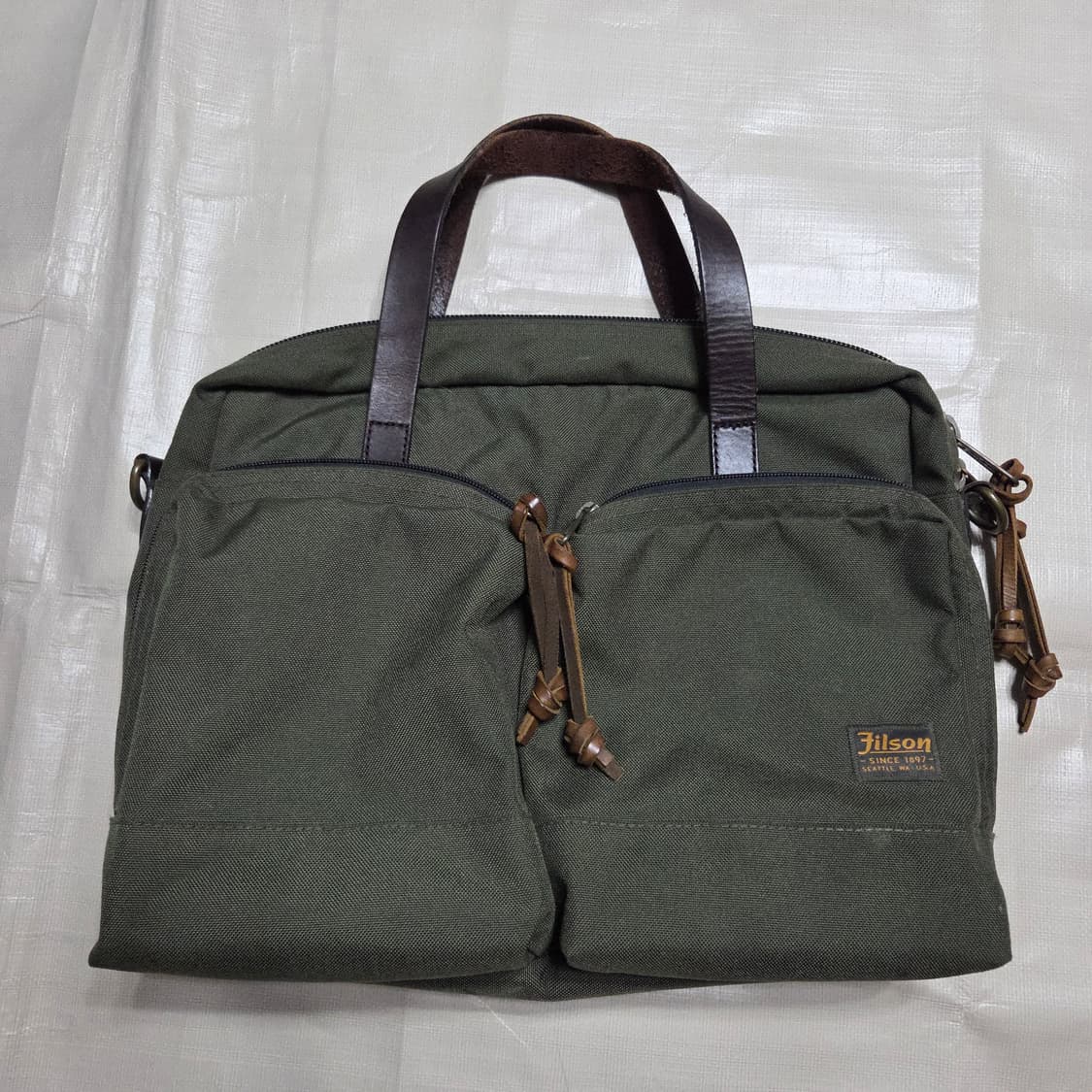 필슨 878 드라이든 브리프케이스 오터그린 상품이미지2