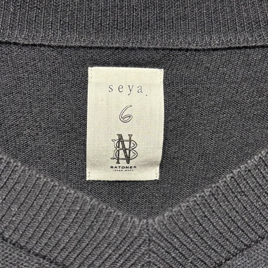 M) seya. 세야 바토너 로쿠 브이넥 니트 상품이미지2