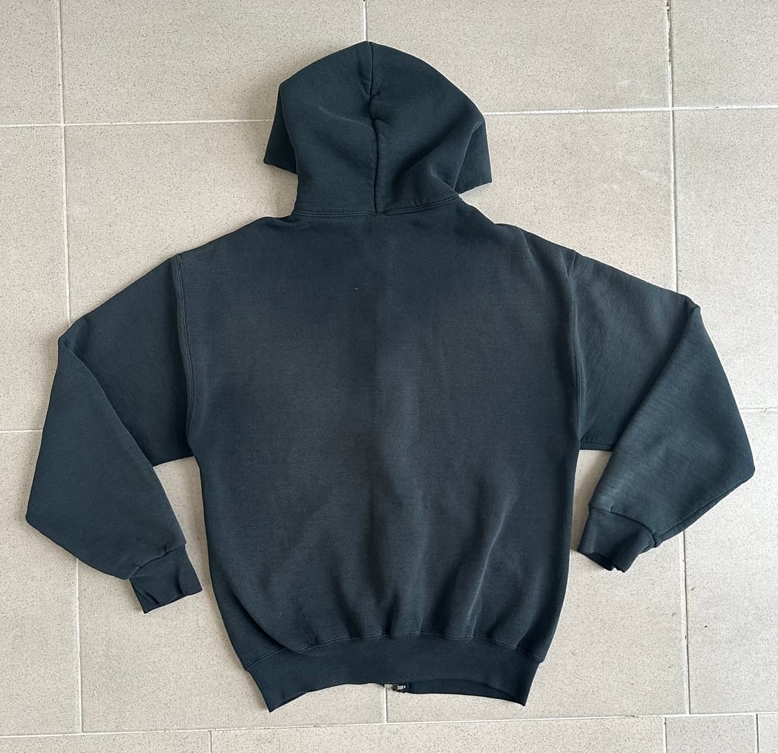 90s 빈티지 러셀 후드집업 블랙 M 상품이미지2