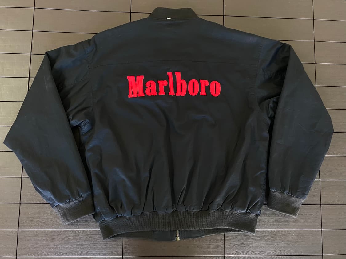 (M) 90s 빈티지 말보로 리버시블 봄버 자켓 상품이미지1