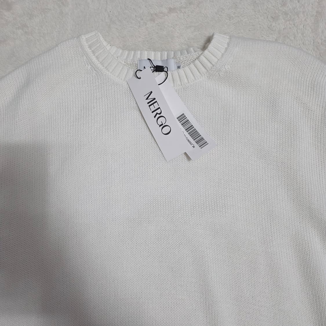 (XL)메르고 노디 라운드넥 반팔 니트  상품이미지2