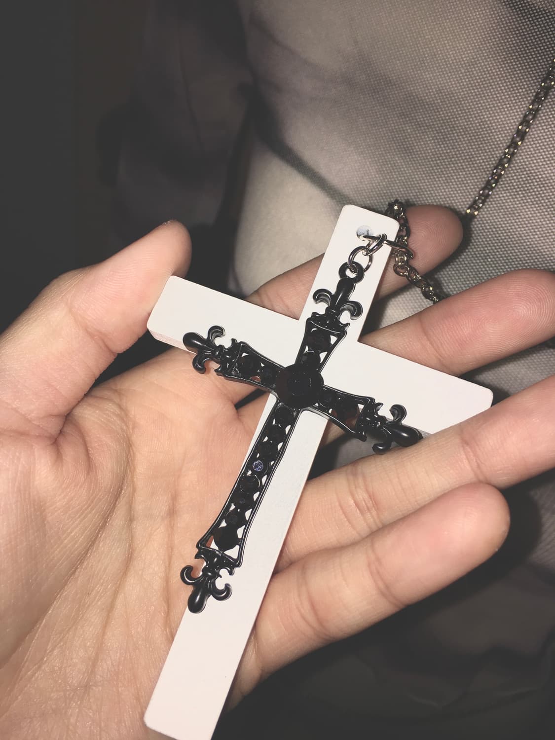 빈티지 십자가 넥크리스 상품이미지1
