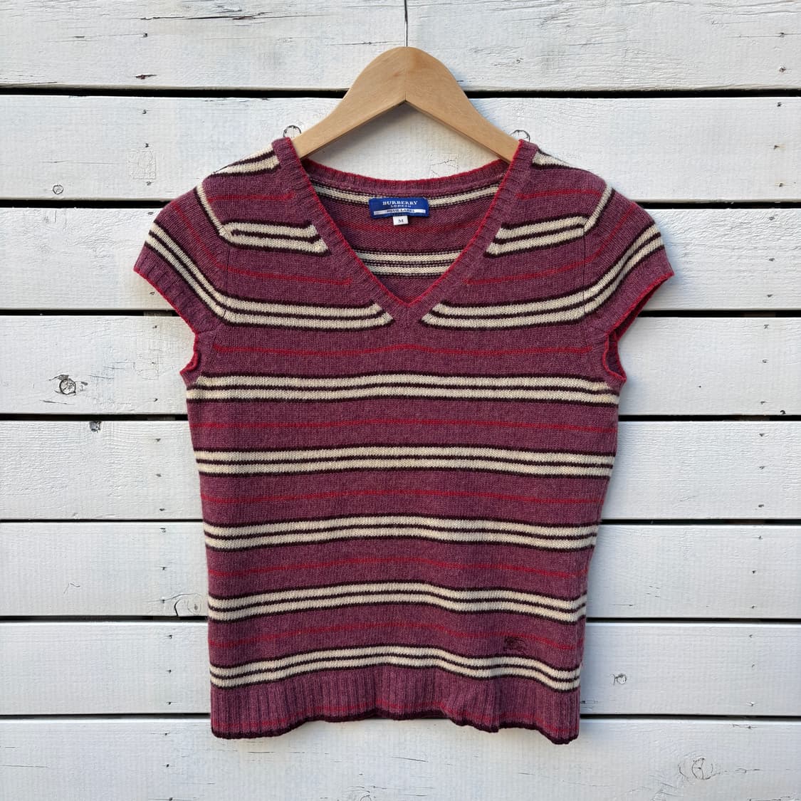 Burberry 버버리 울 반팔 니트 상품이미지1
