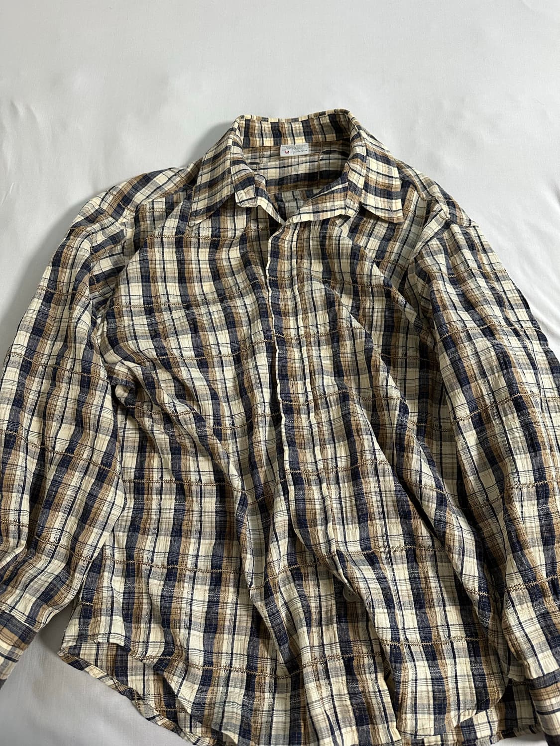 stu 체크셔츠 브라운 M 상품이미지1