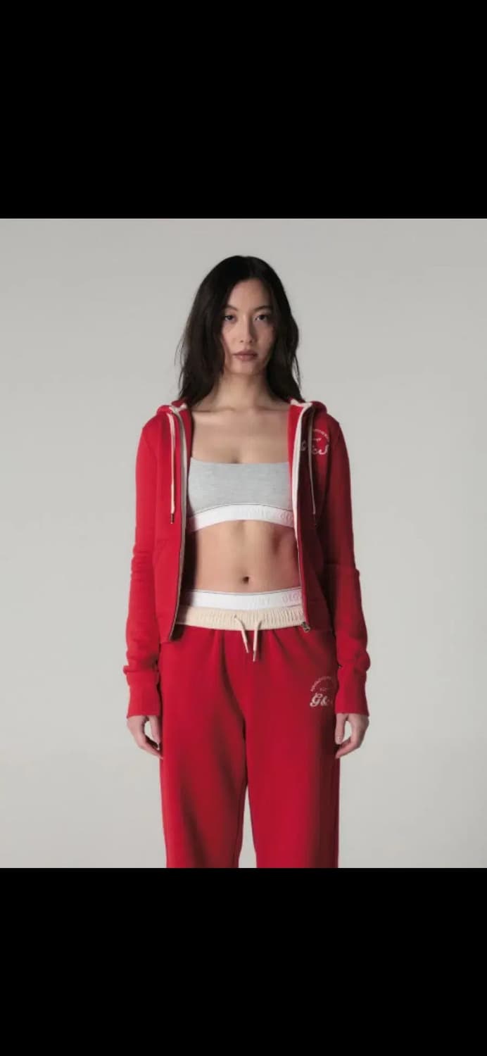 글로니 볼드 크롭 후드집업 M (새상품) 상품이미지1