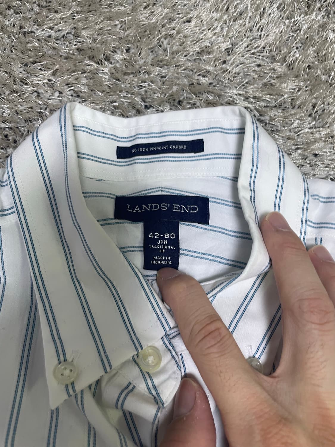 LANDs END 스트라이프 셔츠 사이즈 105 상품이미지3
