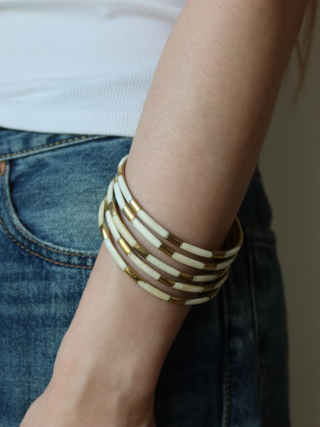 white tile bangle set 상품이미지2