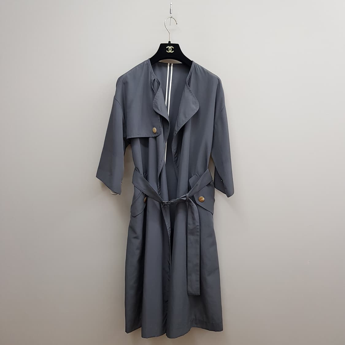 르베이지 LEBEIGE 노카라 벨티드 코트 91-97-160사이즈 상품이미지1