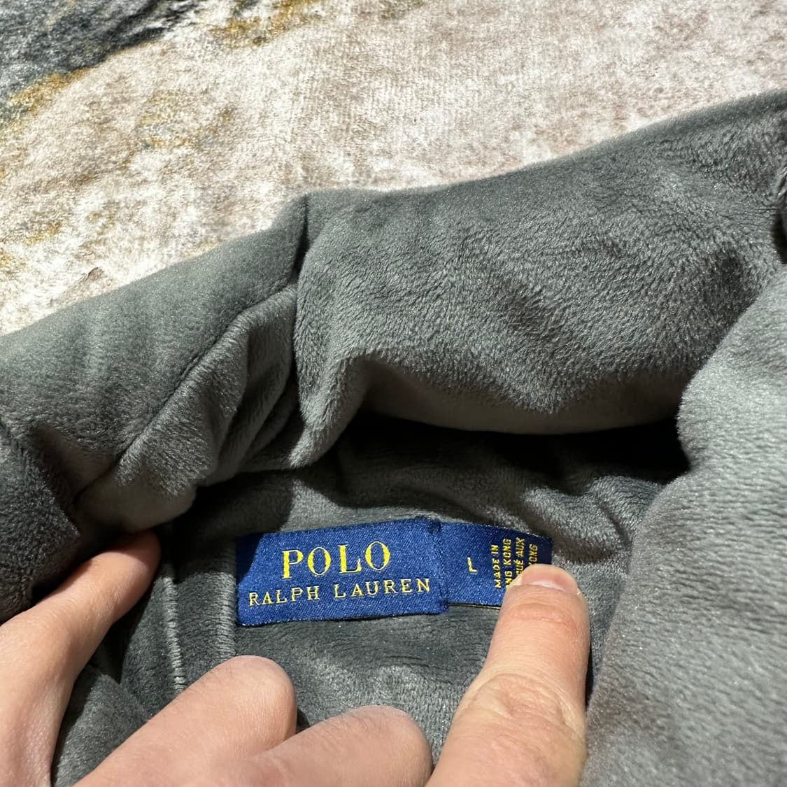 폴로 포니 그레이 벨벳 패딩 상품이미지9