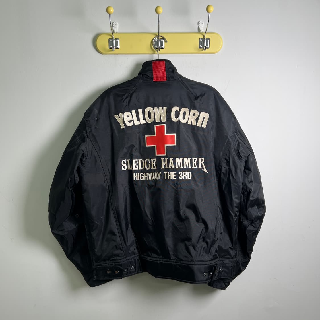 옐로우콘 블랙 모터사이클 레이싱 자켓 3L 상품이미지2