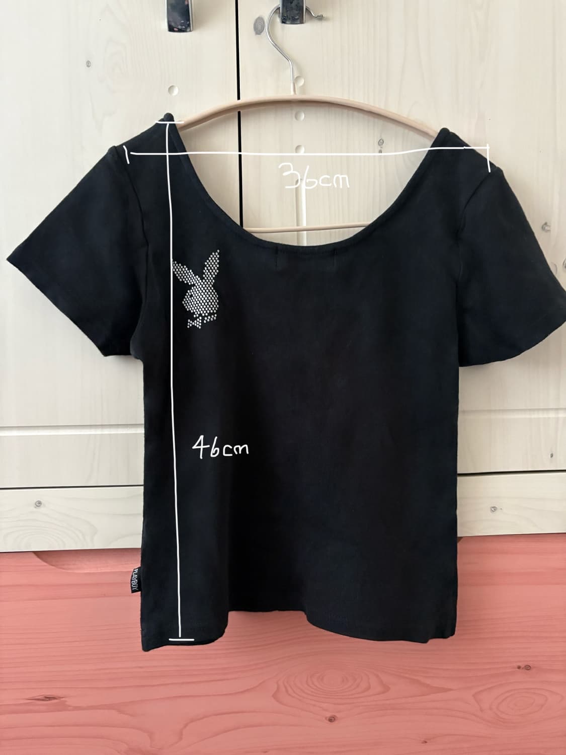 Vintage 큐빅 블랙 티셔츠 상품이미지6