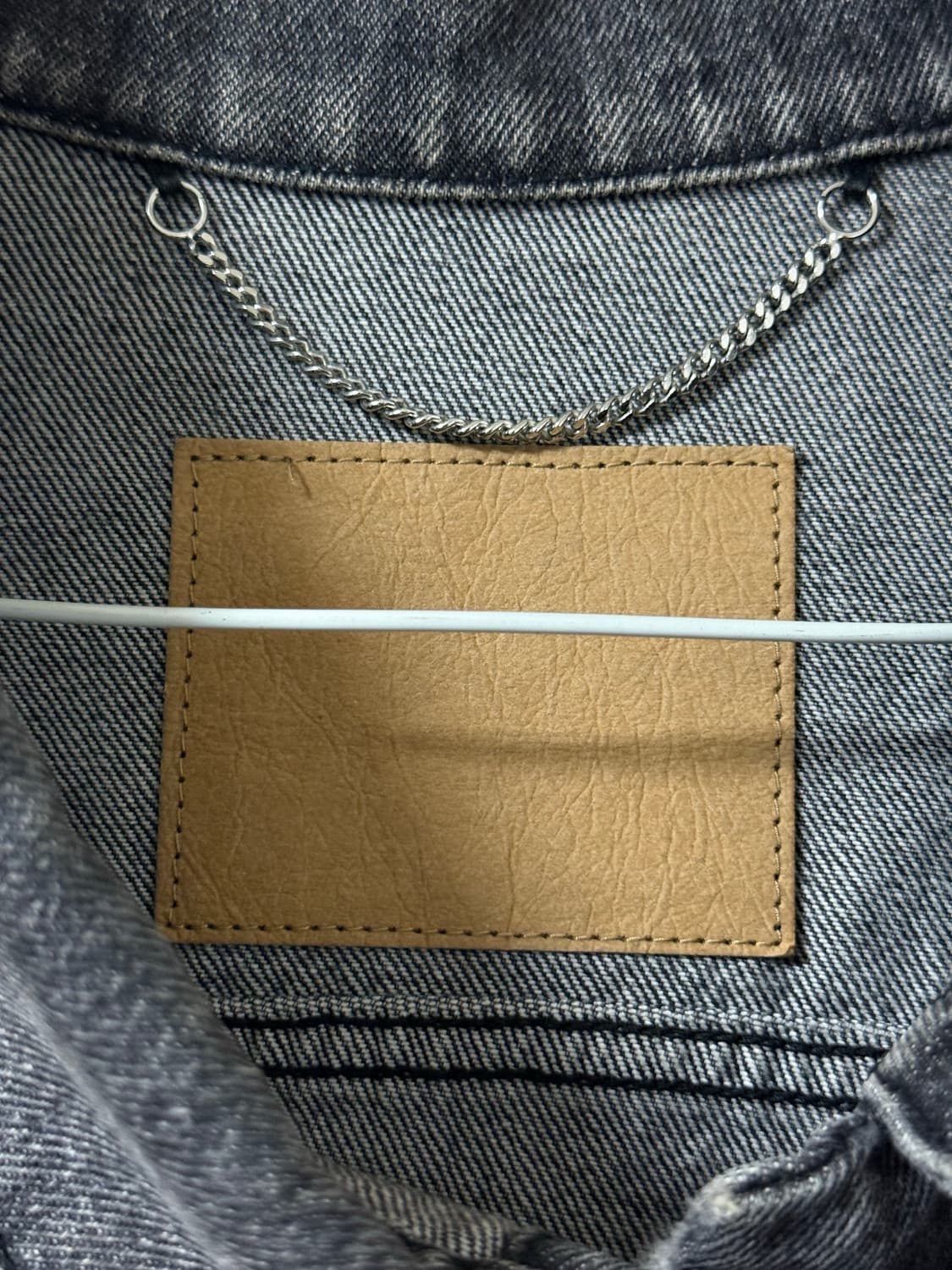 발렌시아가 그레이 비대칭 풀드 데님 재킷 상품이미지6