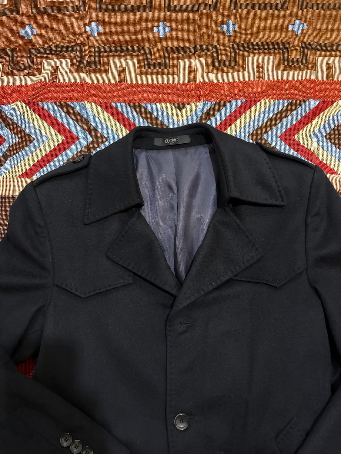 100) 캐시미어 트랜치 코트 상품이미지5