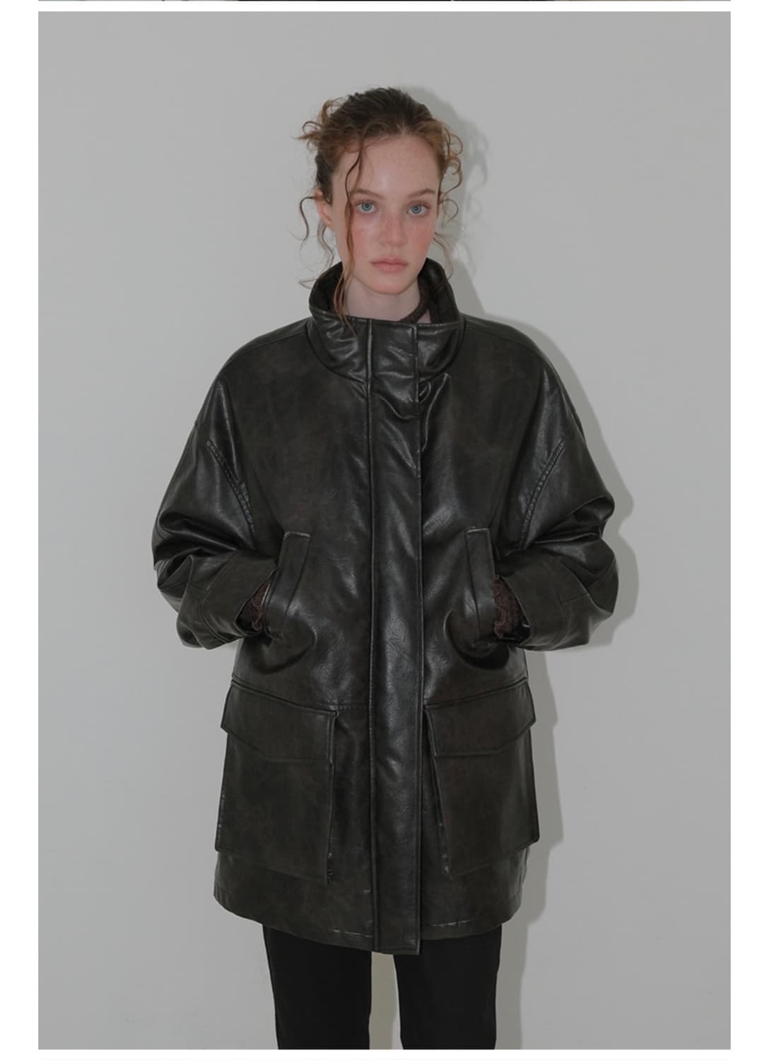 에트몽 레더 퍼 코트  상품이미지5