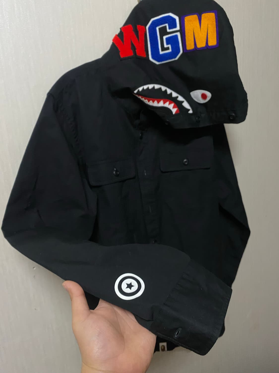 A bathing ape 샤크 후드 셔츠 L 상품이미지2