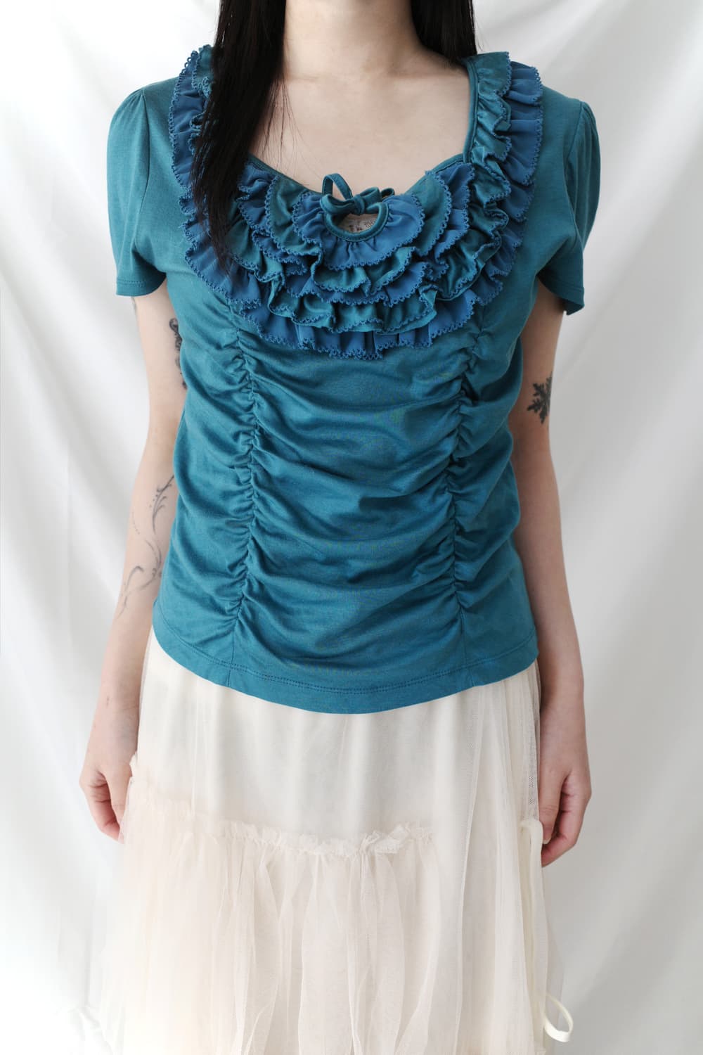 frill shirring half T  상품이미지6