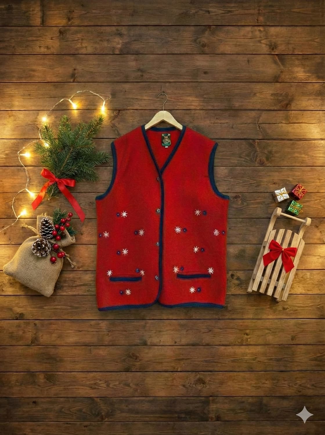 오스트리아에서 온 LINZNER의 오리지널 티롤리안 울 베스트 상품이미지1