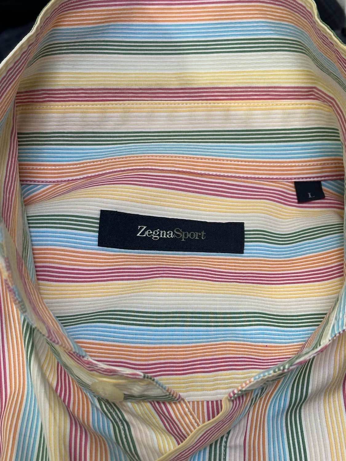 Zegna 제냐스포츠 스트라이프 셔츠/L(105) 상품이미지6