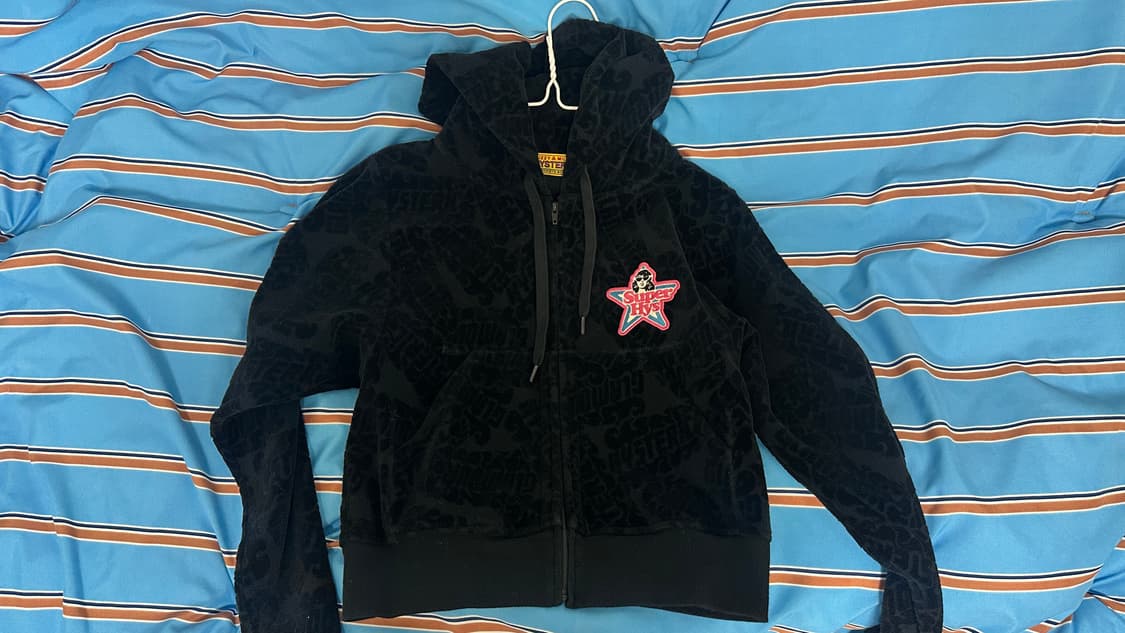 히스테릭 글래머 크롭 후드 집업 상품이미지1