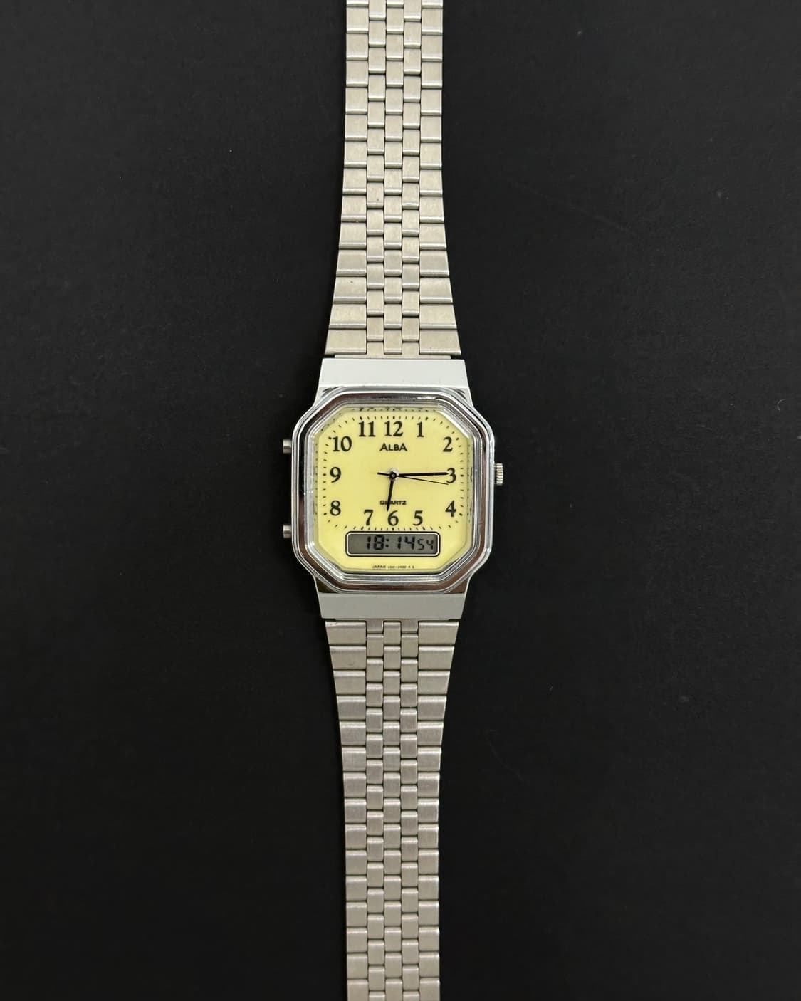 세이코 알바 옐로우 다이얼 아나디지 시계 상품이미지3